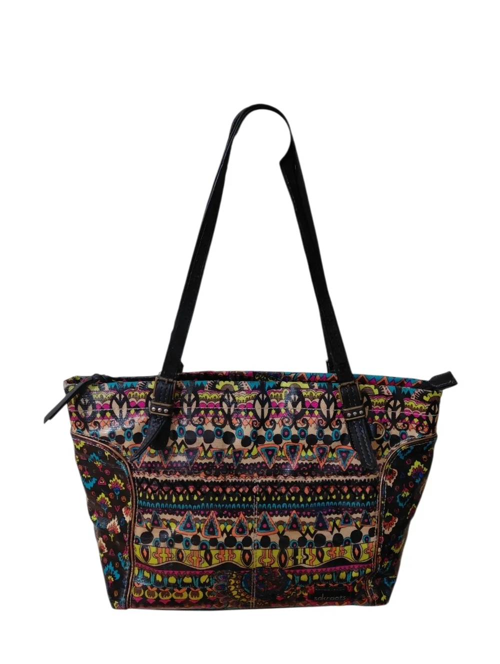 Sakroots Set Of Multicolor Boho Shoulder Bag and Matching Wallet